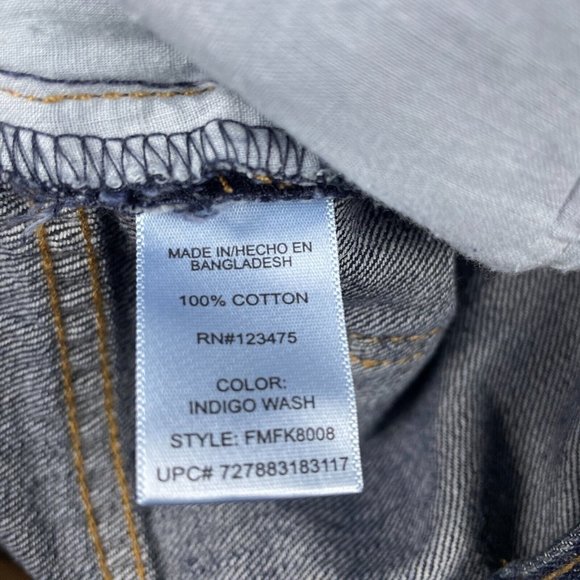 UK Style by French Connection Jeans Mens Size 33x30 Straight Leg Dark Wash Denim - Picture 8 of 15